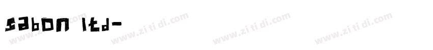 sabon ltd字体转换